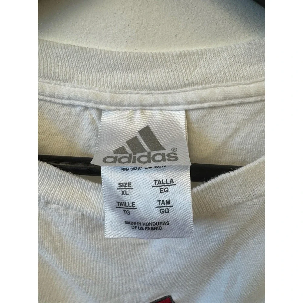 Vintage Adidas Shirt‎ XL White Logo Graphic Mexico Colors Casual Tee Athletic